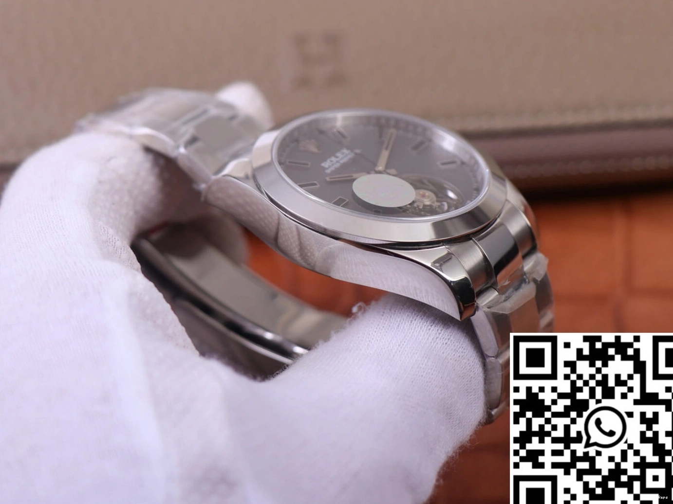 Design JB Noir Rolex Milgauss Label Base LNT01HS-001 watch Silver Factory Replica case 116400 0219